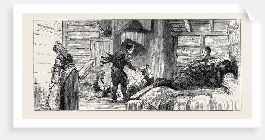 The Eastern Question, Turkey: Interior of a House Constructed by Mr. Long for the Distressed Bulgarians by Anonymous