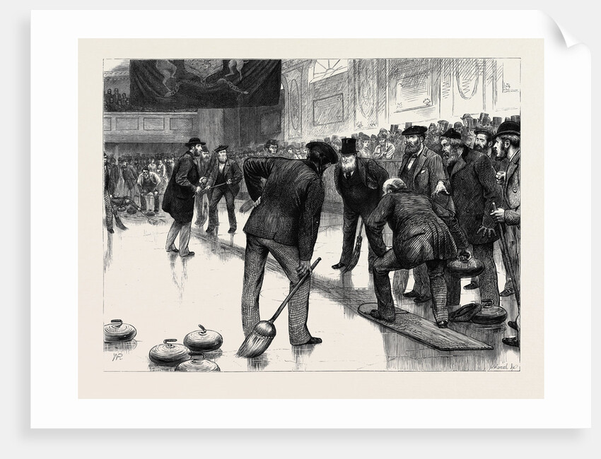 Curling at an Ice Rink, Manchester by Anonymous