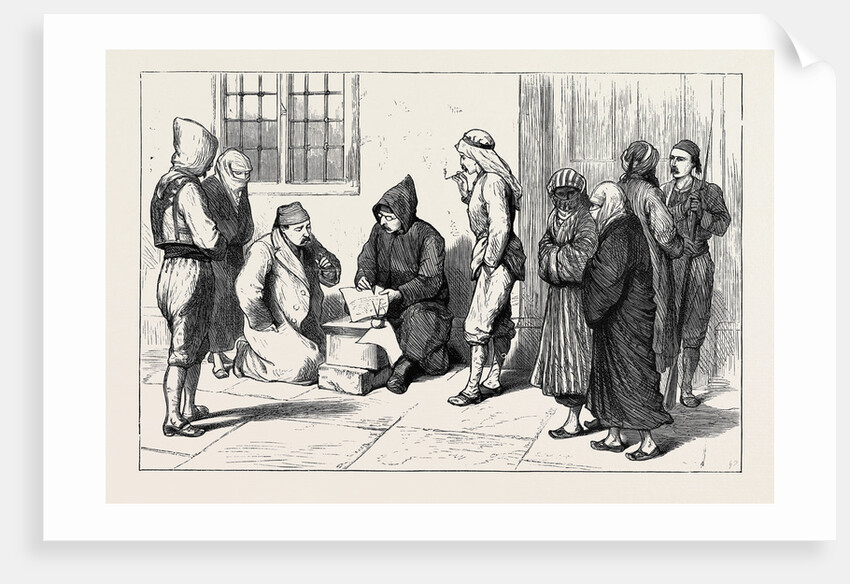 The Eastern Question: Petition Writing Before the Seraskeriat or War Office, Constantinople by Anonymous