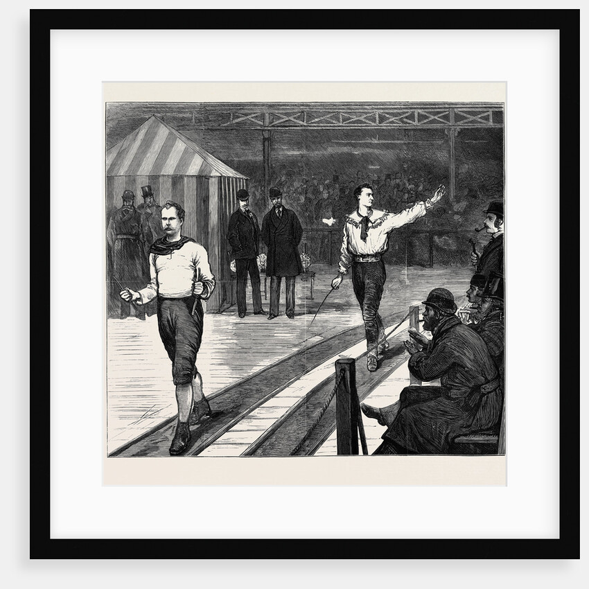 The Great Six Days' Walking Match: on the Track, Scene During the Last Day of the Race by Anonymous