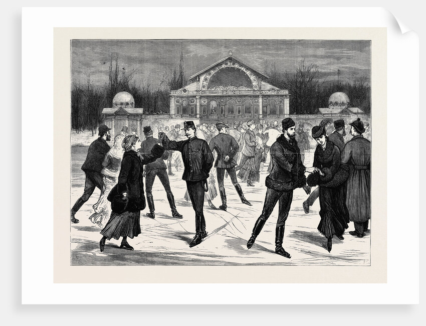 A Skating Hall at Budapest, Hungary by Anonymous
