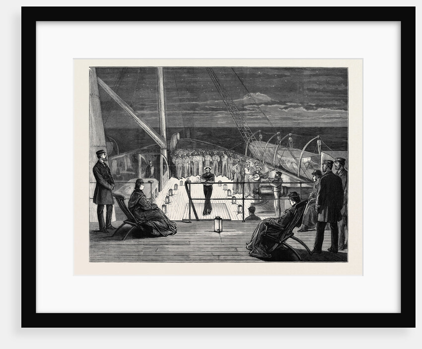 Visit of the Princess of Wales to Greece, Evening Amusement on Board the Royal Yacht Osborne by Anonymous