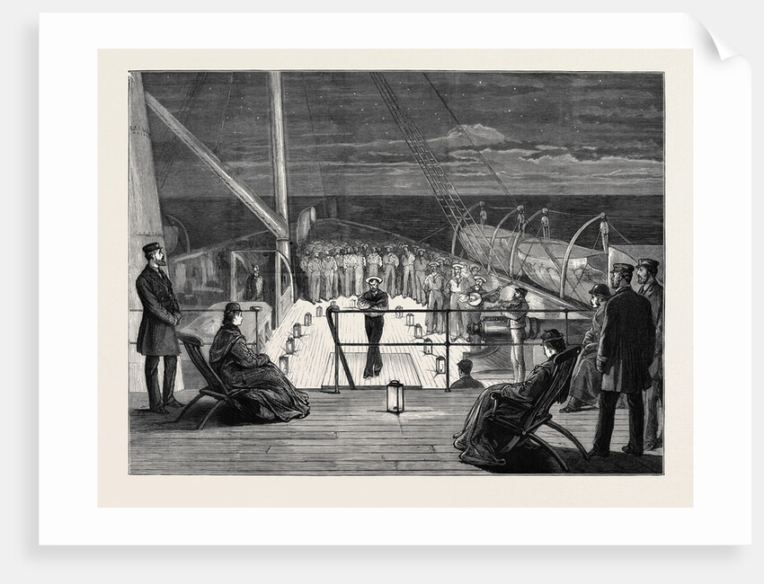 Visit of the Princess of Wales to Greece, Evening Amusement on Board the Royal Yacht Osborne by Anonymous