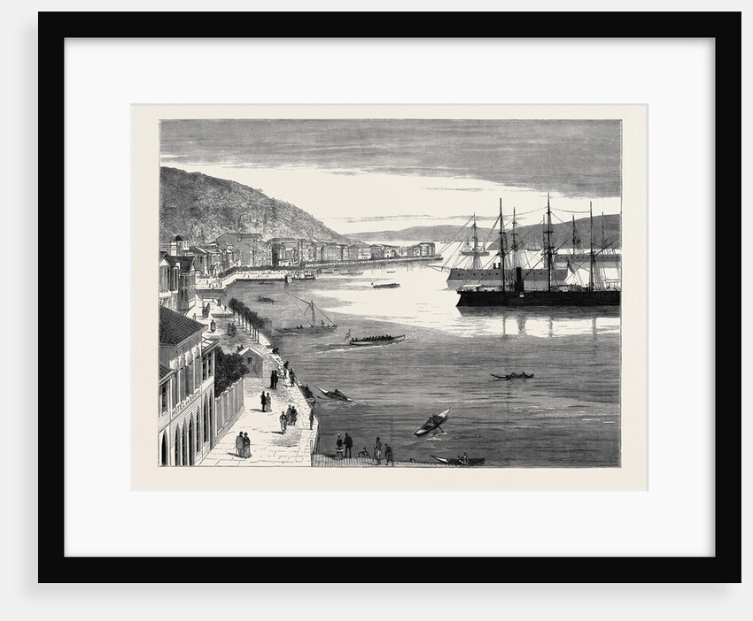 The War in the East, Turkish Ironclads at Buyukdere by Anonymous