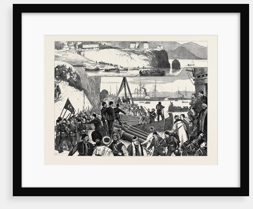 The War in the East, Landing Turkish Troops from Aleppo at Trebizonde by Anonymous