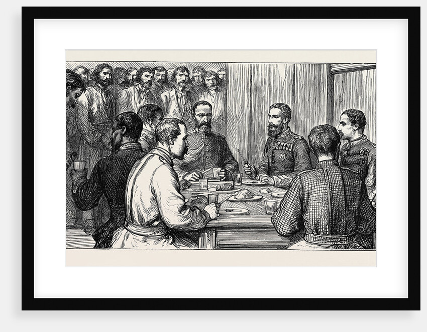 The War in the East, Prince Charles' Journey from Bucharest to Kalafat: Dejeuner À La Fourchette, Without Forks by Anonymous