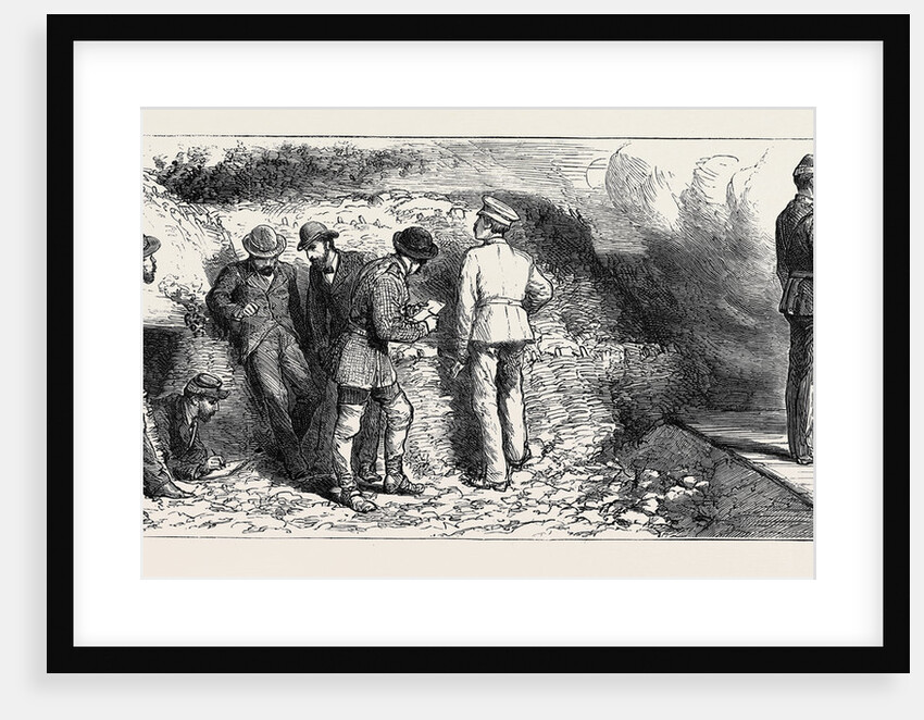The War in the East, Prince Charles' Journey from Bucharest to Kalafat: The Correspondents' Quarters in the Carlo First Battery, Kalafat, Drawing Fire, a Return Shot by Anonymous