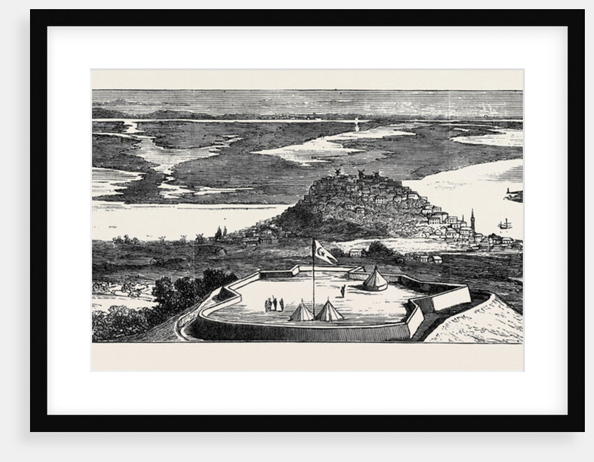 The War in the East: with the Turks, Toulcha, on the Danube, Opposite Ismailia by Anonymous