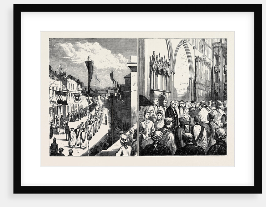 The Installation and Enthronement of the New Bishop of St. Alban's by Anonymous