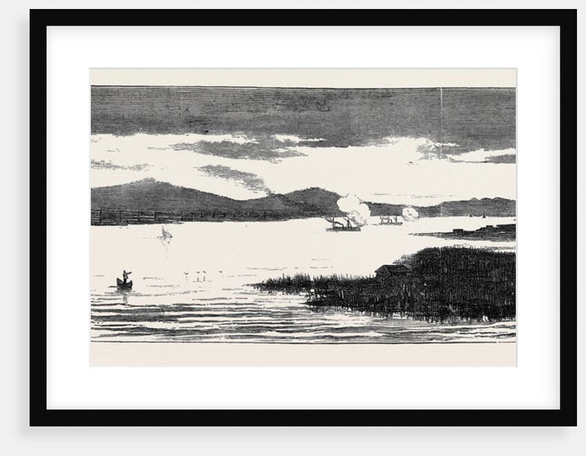 The War in the East: with the Turks, Russian Torpedo Boats Attacking Turkish Cruisers on the Sulina Branch of the Danube by Anonymous