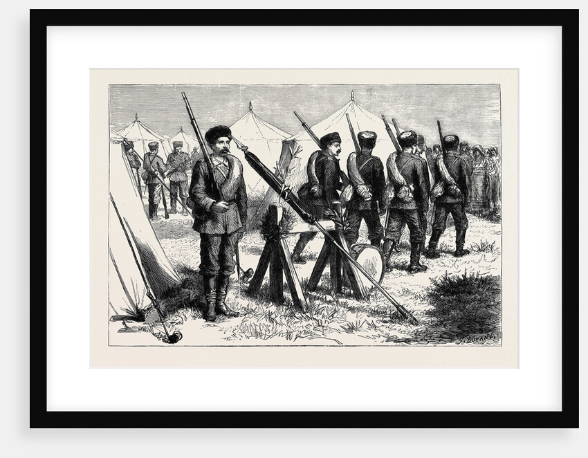 The War in the East: with the Russians, a Standard Guard in the Bulgarian Camp at Plojesti by Anonymous