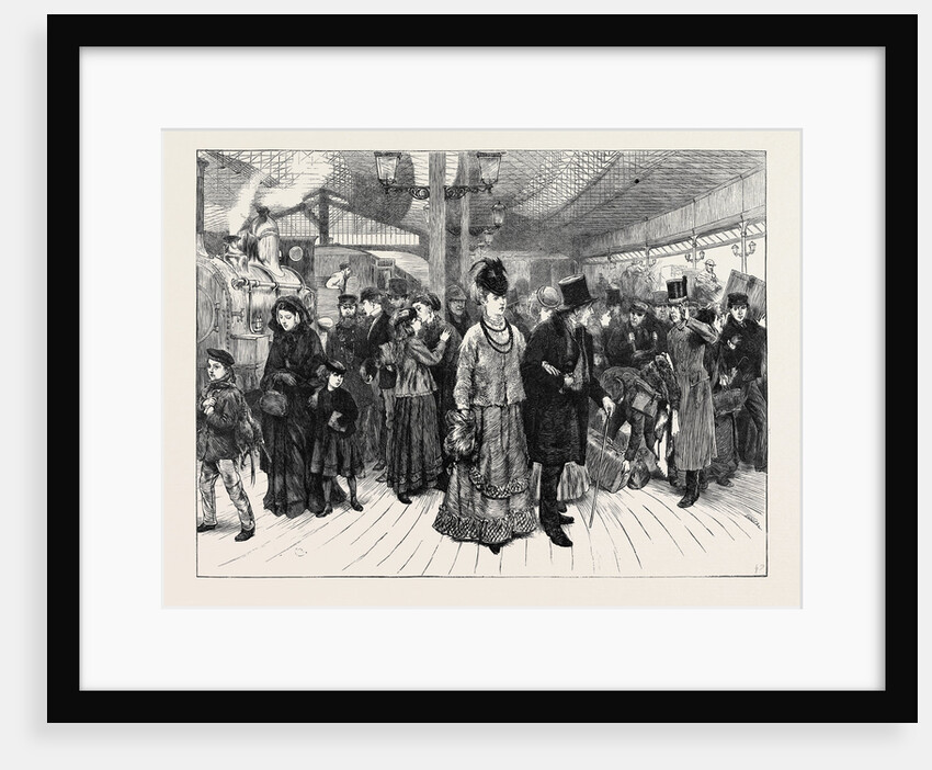 The Railway Station, 1870 by Anonymous