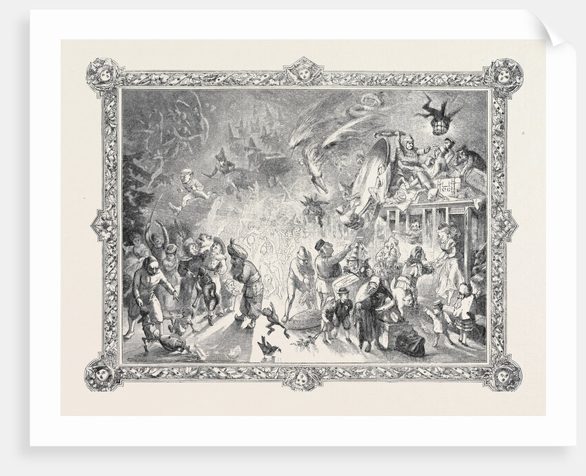 Christmas Characters, 1869 by Anonymous