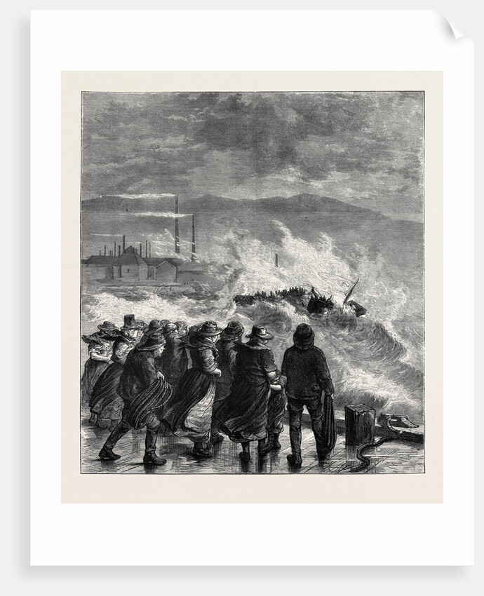 Wreck in Swansea Bay, 1870 by Anonymous