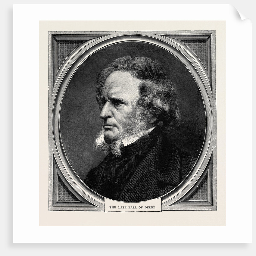 The Late Earl of Derby, 1870 by Anonymous