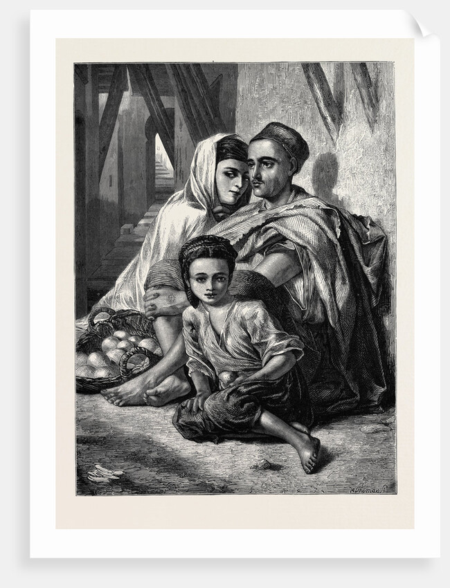 Kabyle Orange Sellers in Algiers, 1870 by Anonymous