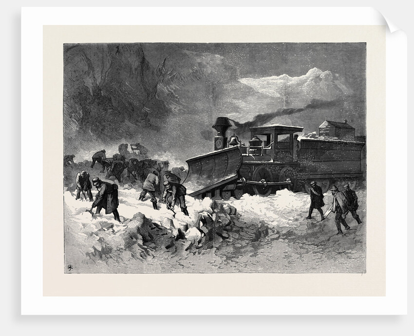 Snow Drift on the Union Pacific Railway, 1870 by Anonymous
