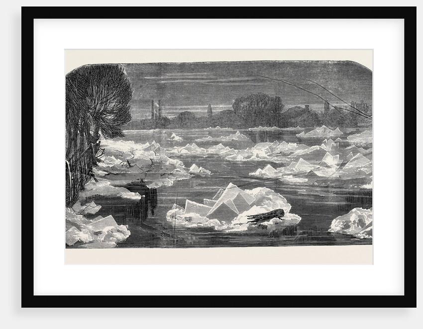 Ice on the Thames Near Chiswick, London, 1870 by Anonymous