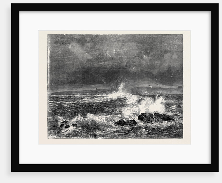 Wick Harbour During the Late Storm, 1870 by Anonymous