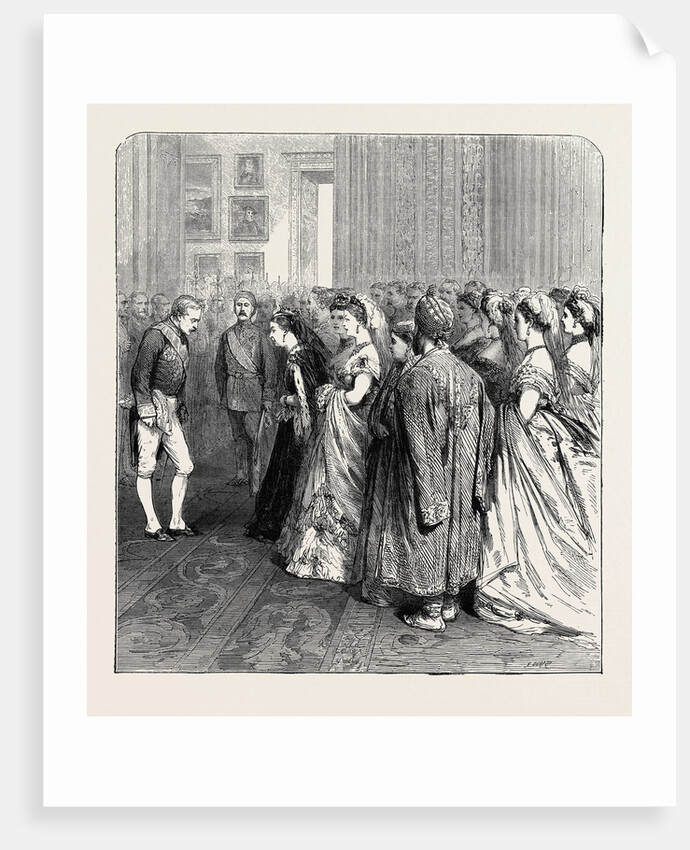 Court at Buckingham Palace, London, 1870 by Anonymous