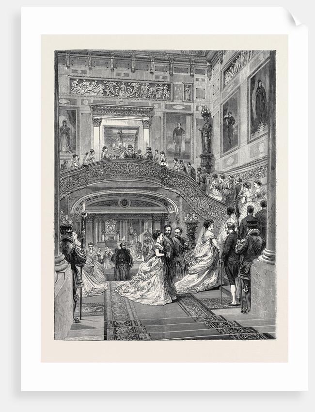 The Staircase at Buckingham Palace, London, 1870 by Anonymous
