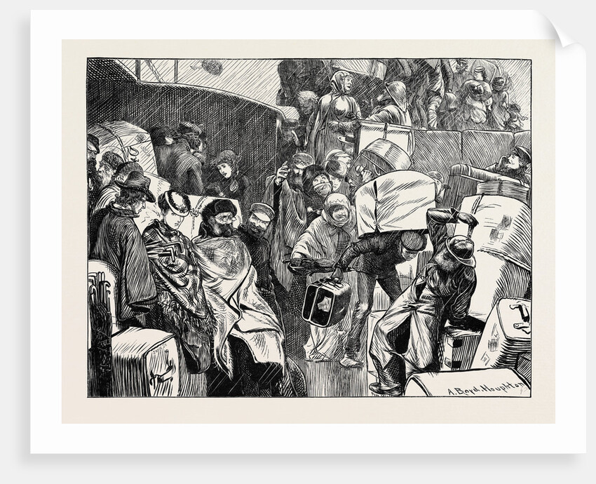 The Embarcation on a Ship Bound for America, 1870 by Anonymous