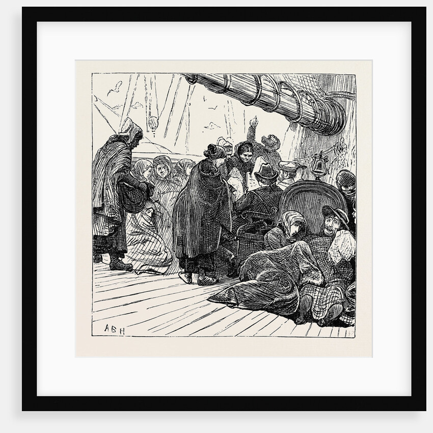 On the Atlantic Steamer: Off Queenstown, 1870 by Anonymous