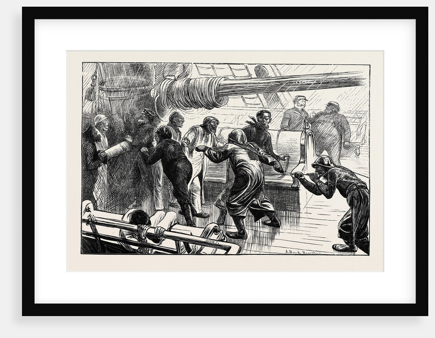 On the Atlantic Steamer: A Cast of the Log, 1870 by Anonymous