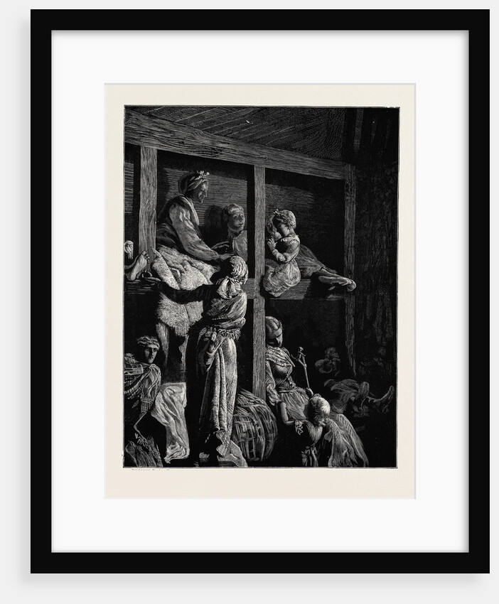 On the Atlantic Steamer: Steerage Passengers, 1870 by Anonymous