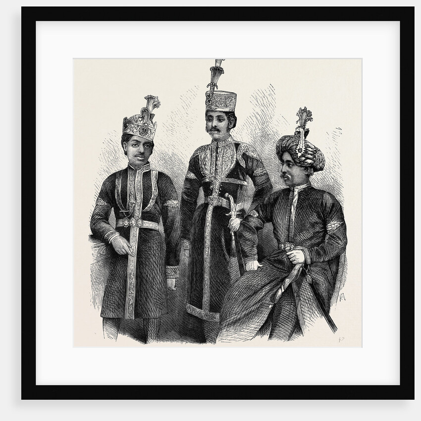His Highness the Nawab Nazim of Bengal, Behar, and Orissa and His Sons, 1870 by Anonymous