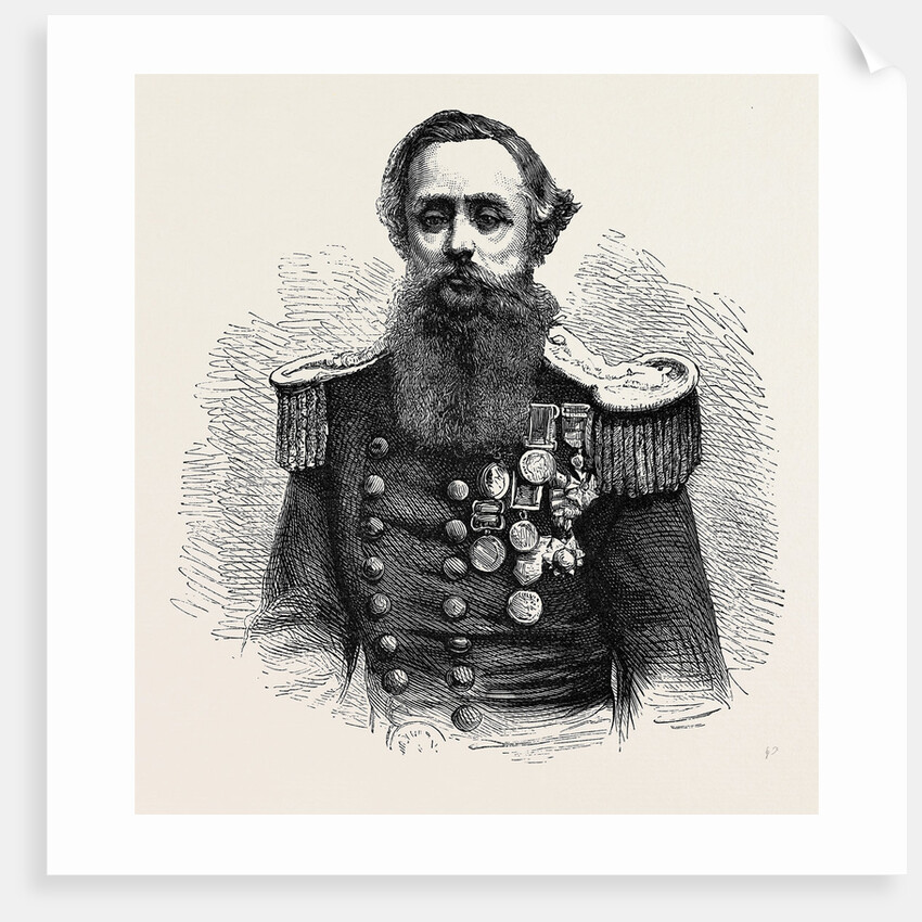 Captain Cowper Phipps Coles, 1870 by Anonymous