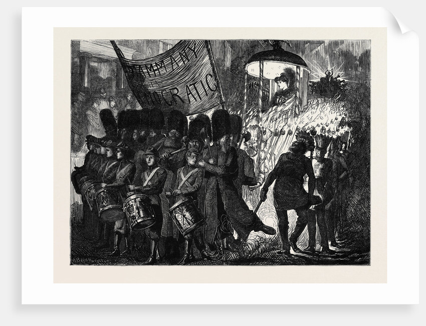 Tammany Democratic Procession in New York, 1870 by Anonymous