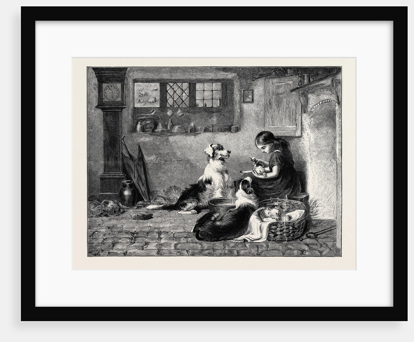 The Orphans, a Drawing in the Dudley Gallery, 1870 by Anonymous