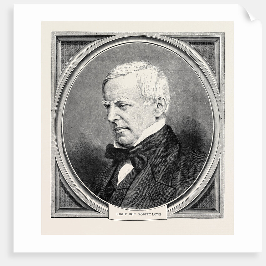 Right Hon. Robert Lowe by Anonymous