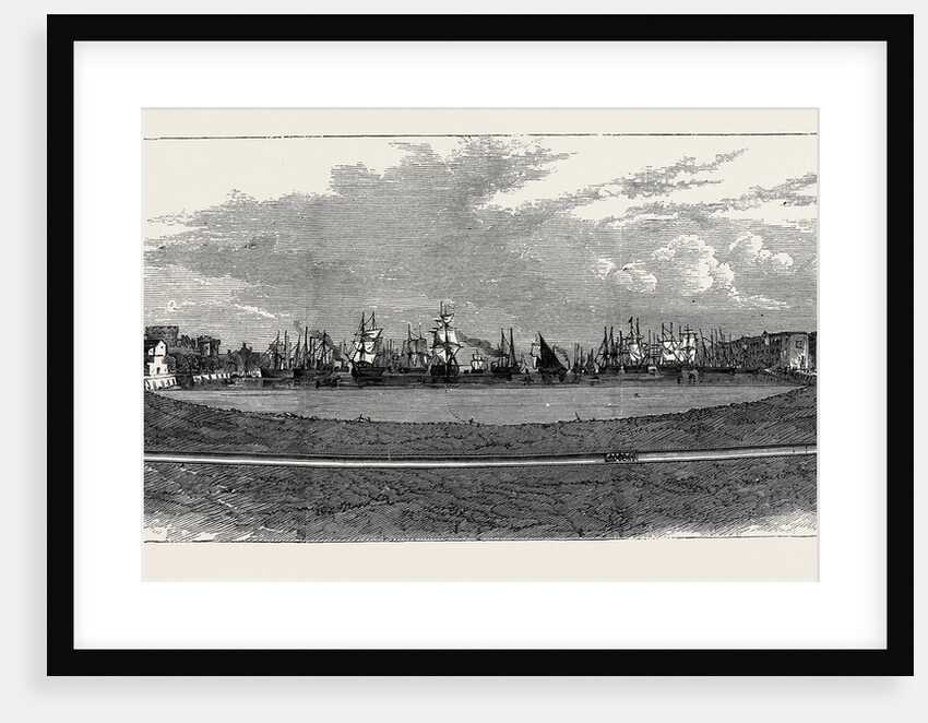 The Thames Subway, Section; the New Subway Running from Tower Hill to Vine Street, Tooley Street. 1870 by Anonymous