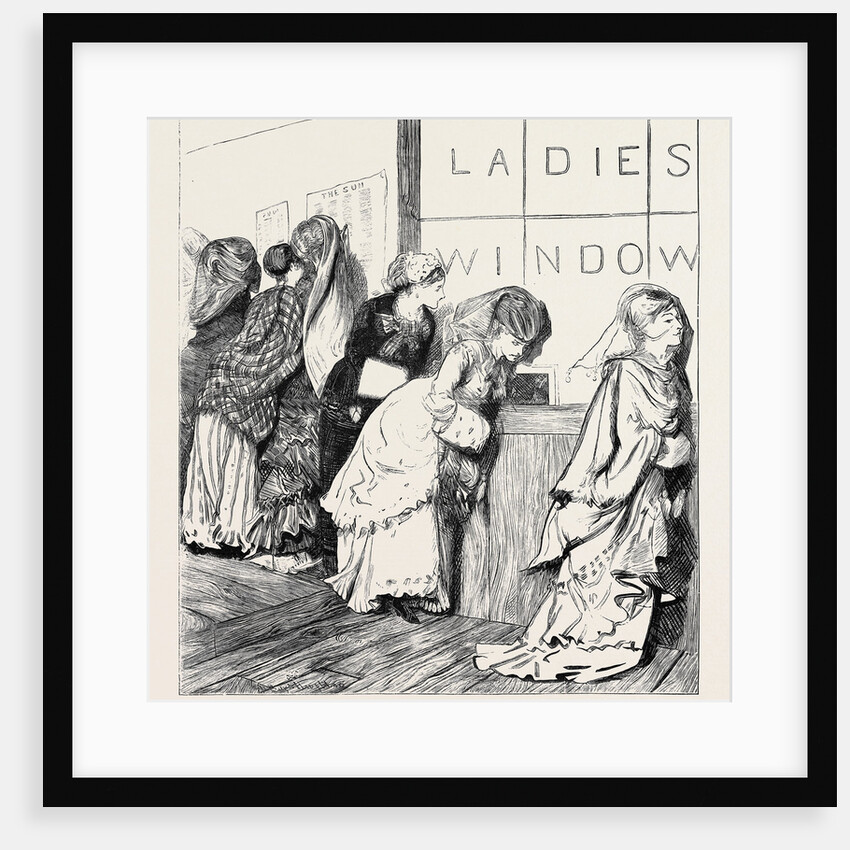 Ladies' Window at the New York Post Office, 1870 by Anonymous