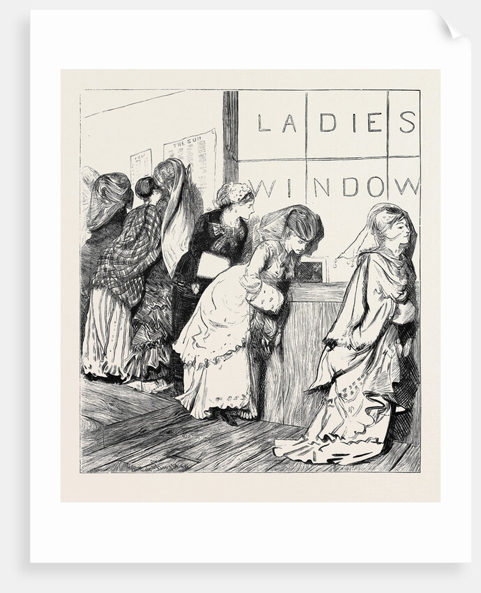 Ladies' Window at the New York Post Office, 1870 by Anonymous