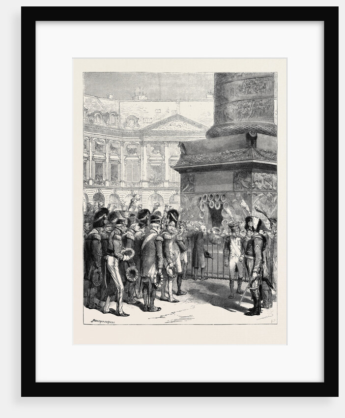 Soldiers of the First Empire in the Place Vendome, 1870 by Anonymous