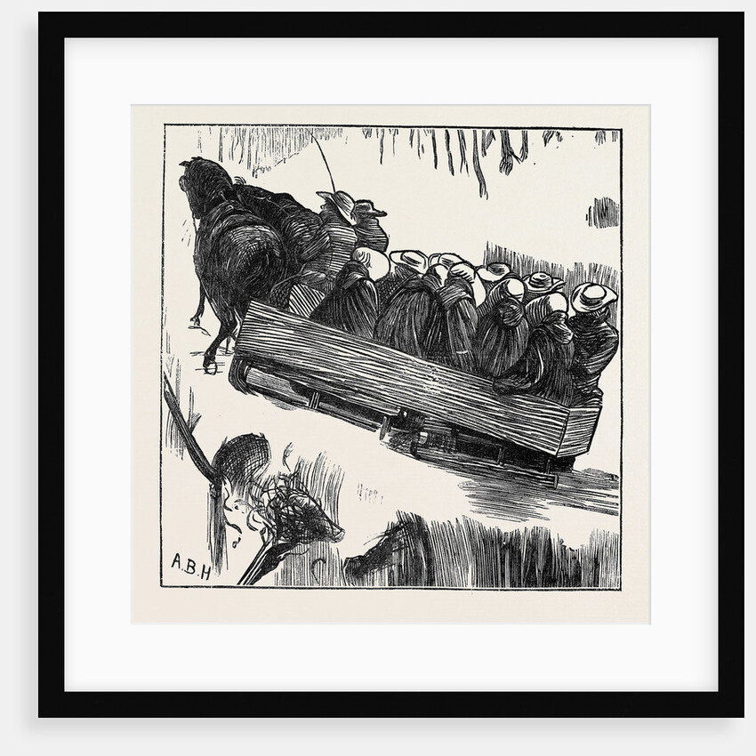 A Shaker Sleighing Party, 1870 by Anonymous