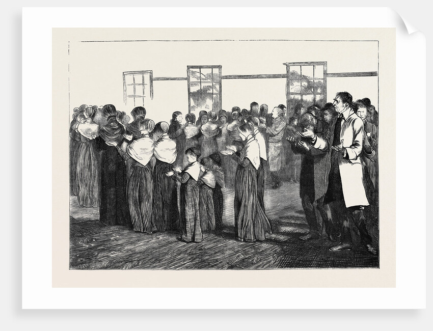 Shakers at Meeting. The Final Procession, 1870 by Anonymous