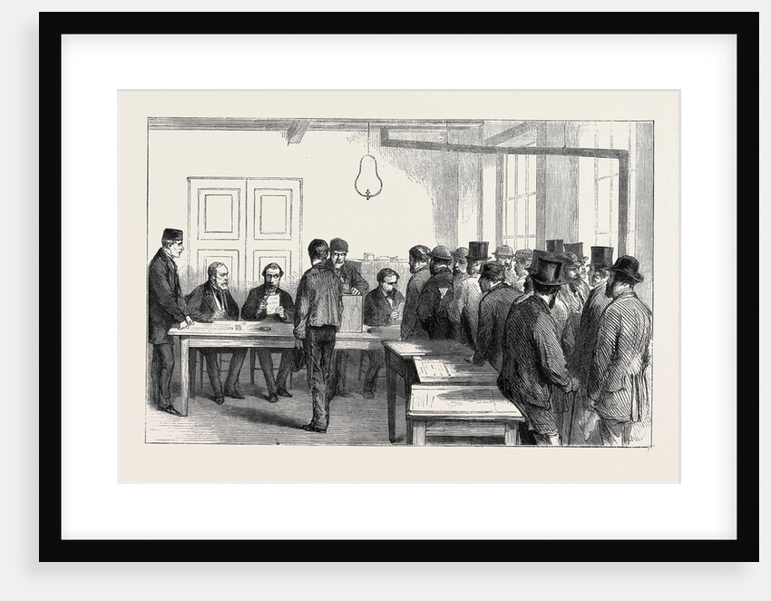 The Plebiscitum. Civilians Voting, 1870 by Anonymous