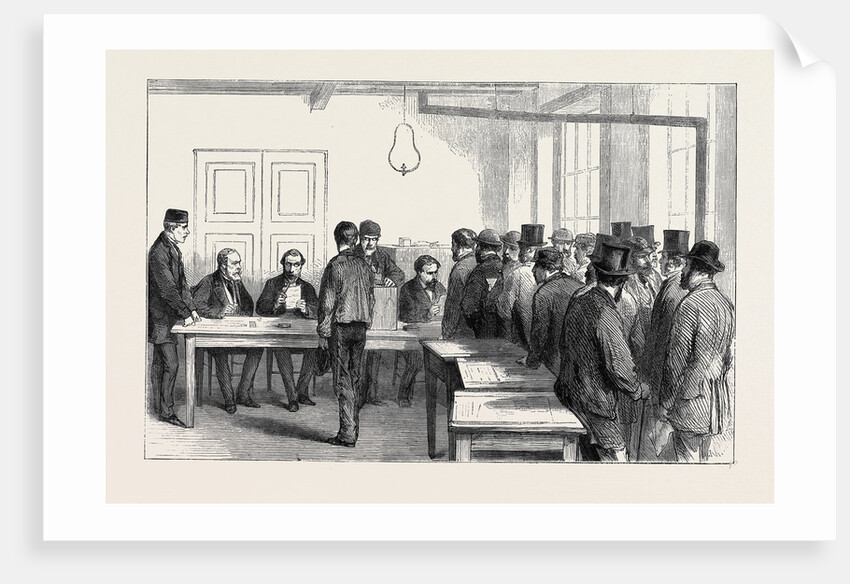 The Plebiscitum. Civilians Voting, 1870 by Anonymous