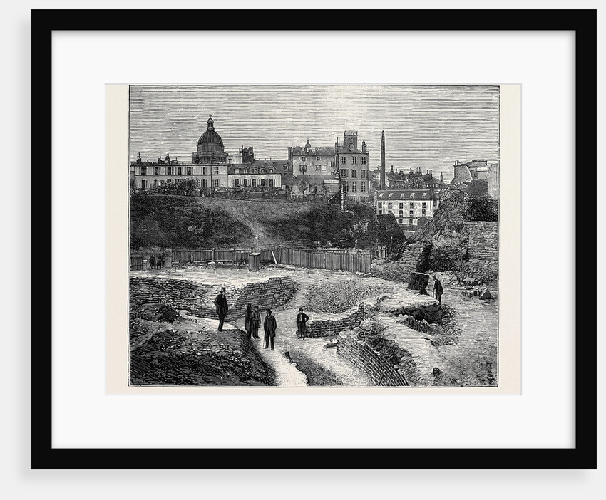 Northern Portion of the Gallo-Roman Remains of an Amphitheatre at Paris, 1870 by Anonymous
