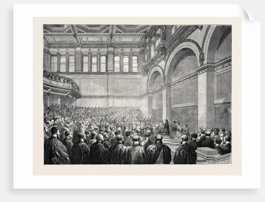 The Theatre of the New London University Buildings, the Opening Ceremony, 1870 by Anonymous