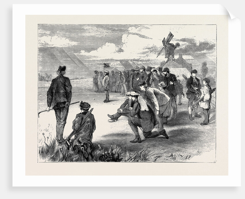 Golf Match Between the Royal Blackheath and London Scottish Clubs at Wimbledon, 1870 by Anonymous