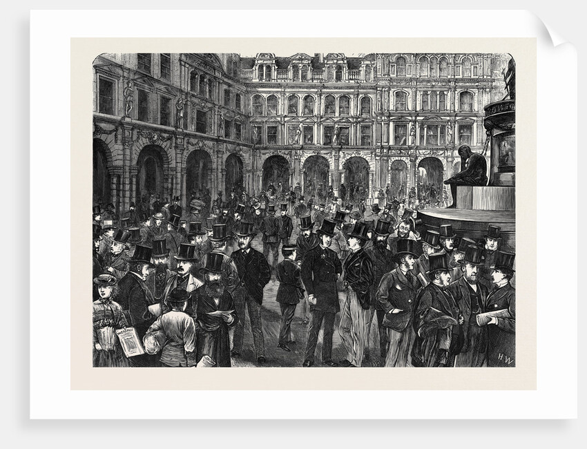 The Liverpool Exchange, a Sketch on the Flags, 1870 by Anonymous