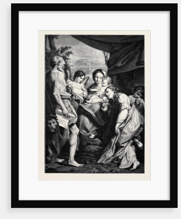St. Jerome, after the Picture by Corregio, in the Museum at Parma, 1870 by Anonymous