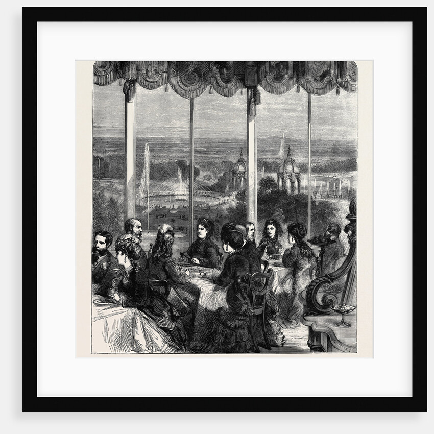 View from the Crystal Palace Grand Saloon Summer Dining Room, 1870 by Anonymous