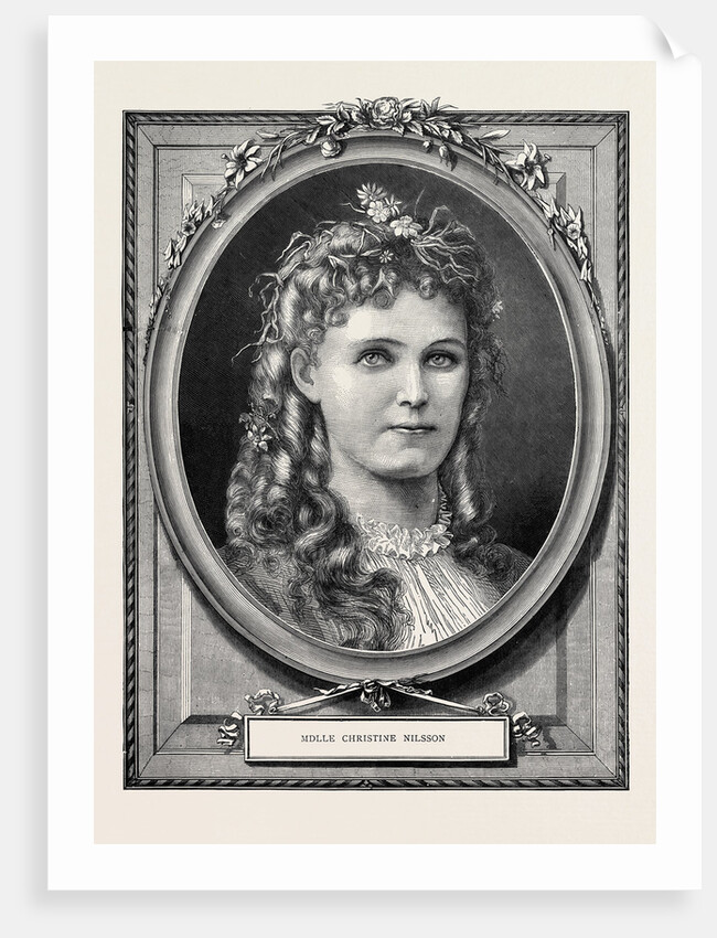 Mdlle Christine Nilsson, 1870 by Anonymous