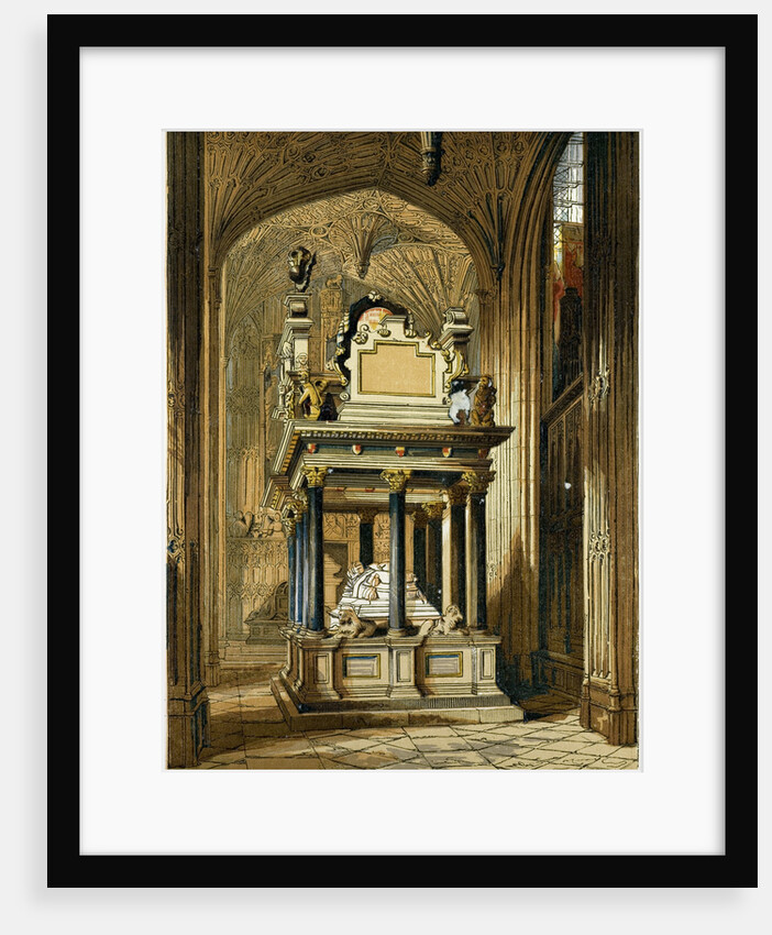 Tomb of Queen Elizabeth: Westminster Abbey UK by Anonymous